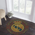Real Madrid Round Rug, Football Fan Circle Carpet