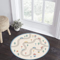 Car Play Kids Round Rug Road Map Nursery Carpet with Cars &