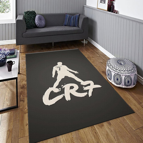 Cristiano Ronaldo Rug, Grunge Art Portrait