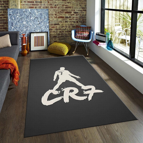 Cristiano Ronaldo Rug, Grunge Art Portrait