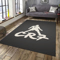 Cristiano Ronaldo Rug, Grunge Art Portrait