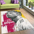 Cristiano Ronaldo Rug, Grunge Art Portrait