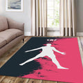 Cristiano Ronaldo Rug, Watercolor Art Portrait