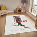 Soccer Fan Gift Rug, CR7 Portugal Decor