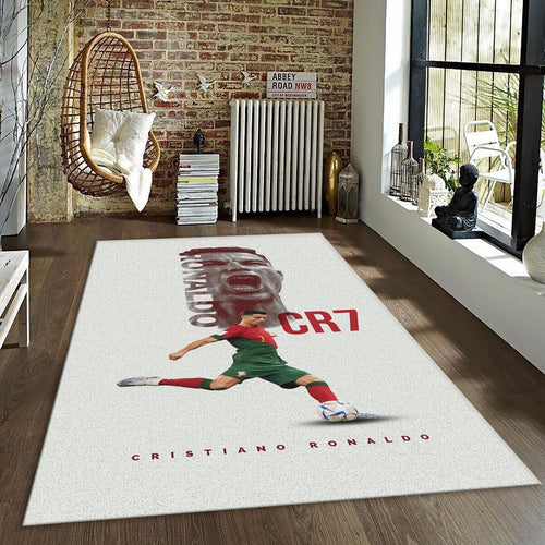 Soccer Fan Gift Rug, CR7 Portugal Decor