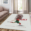Soccer Fan Gift Rug, CR7 Portugal Decor