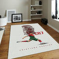 Soccer Fan Gift Rug, CR7 Portugal Decor