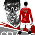 Cristiano Ronaldo Rug CR7 Art Football Legend Carpet