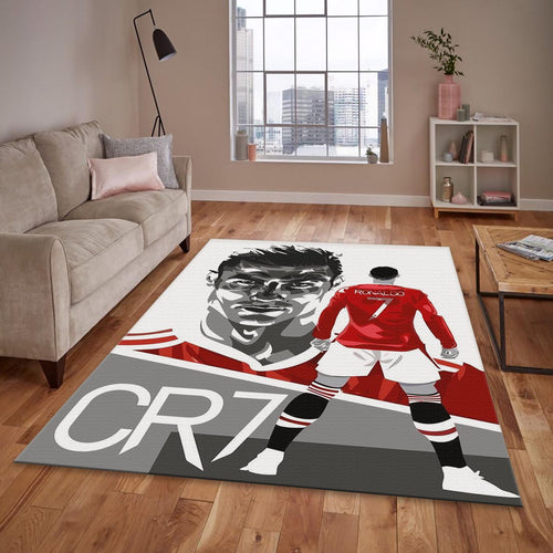 Cristiano Ronaldo Rug CR7 Art Football Legend Carpet