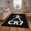 Cristiano Ronaldo Rug, CR7 Art Football Legend Carpet, Non-Slip