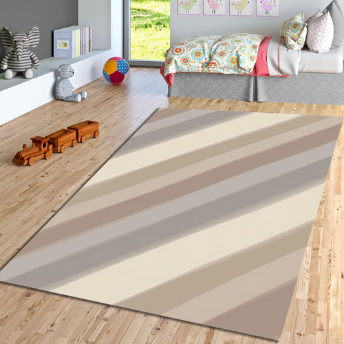 Neutral Abstract Area Rug, Modern Diagonal Stripes Rug