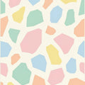 Pastel Terrazzo Area Rug, Kids Room Rug, Soft Abstract Playroom