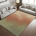 Abstract Earth Tone Area Rug, Boho Neutral Modern Printed Rug