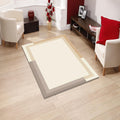 Minimalist Abstract Rug, Neutral Modern Printed Area Rug, Japandi