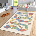 Kids Counting Rug, Educational Playroom Area Rug, Washable Non