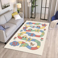 Kids Counting Rug, Educational Playroom Area Rug, Washable Non