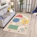 Shapes Educational Kids Rug Learning Playroom Nursery Floor Mat