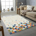 Modern Abstract Geometric Rug Mid Century Minimalist Decor