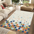 Modern Abstract Geometric Rug Mid Century Minimalist Decor