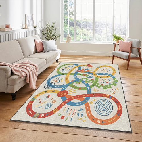 Interactive Kids Play Rug Educational Maze Activity Mat Non-Slip