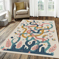 Pastel Kids Play Rug Interactive Maze Activity Mat Scandi Nursery