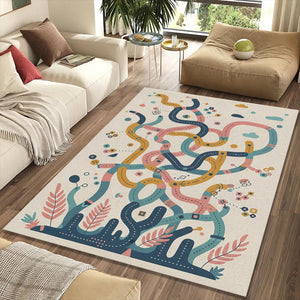 Pastel Kids Play Rug Interactive Maze Activity Mat Scandi Nursery