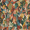 Maximalist Botanical Rug Abstract Leaves Area Mat Modern Boho