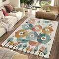 Pastel Kids Play Rug Interactive Educational Nursery Mat Cute