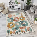 Pastel Kids Play Rug Interactive Educational Nursery Mat Cute