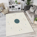 Minimalist Abstract Rug Geometric Data Art Area Mat Modern Scandi