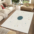 Minimalist Abstract Rug Geometric Data Art Area Mat Modern Scandi