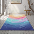 Pastel Abstract Rug Dreamy Galaxy Area Mat Colorful Aura Light