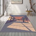 Anime School Hallway Rug Lo-fi Aesthetic Area Mat Japanese