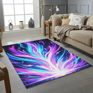 Anime Room Rug Lo-fi Aesthetic Area Mat Japanese Sunset Decor