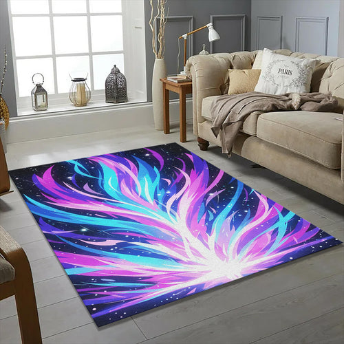 Anime Room Rug Lo-fi Aesthetic Area Mat Japanese Sunset Decor