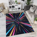 Cosmic Galaxy Rug Abstract Space Explosion Area Mat Modern Gaming