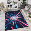 Cosmic Galaxy Rug Abstract Space Explosion Area Mat Modern Gaming