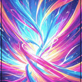 Modern Abstract Swirl Rug Colorful Wave Pattern Area Mat Vibrant