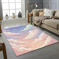 Dreamy Pastel Cloud Rug Soft Sky Aesthetic Area Mat Kawaii