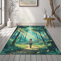 Forest Path Anime Rug Sunbeam Woodland Area Mat Studio Ghibli