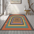 Retro Infinity Arch Rug Mid Century Modern Area Mat Groovy 70s