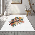 Modern Abstract Geometric Rug Earth Tones Art Deco Area Mat