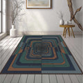 Futuristic Tech Tunnel Rug Cyberpunk Infinity Area Mat Modern