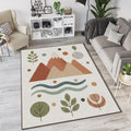 Minimalist Mountain Nature Rug Scandi Boho Adventure Area Mat