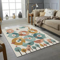Pastel Kids Play Rug Interactive Educational Nursery Mat Cute