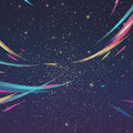 Cosmic Galaxy Rug Abstract Starry Night Area Mat Colorful Space