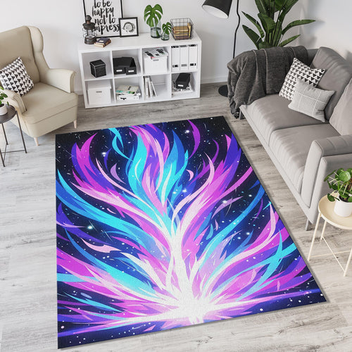 Anime Room Rug Lo-fi Aesthetic Area Mat Japanese Sunset Decor