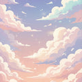 Dreamy Pastel Cloud Rug Soft Sky Aesthetic Area Mat Kawaii