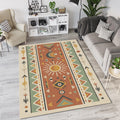 Modern Southwestern Tribal Rug Ethnic Folk Art Area Mat