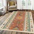 Modern Southwestern Tribal Rug Ethnic Folk Art Area Mat